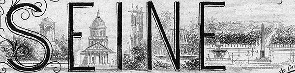 Gravure-titre de la Seine, en 1883